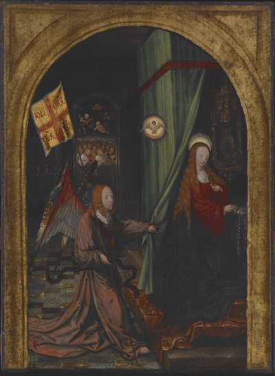 Anunciación, c.1508 (óleo sobre madera) de Jacob Cornelisz van Oostsanen
