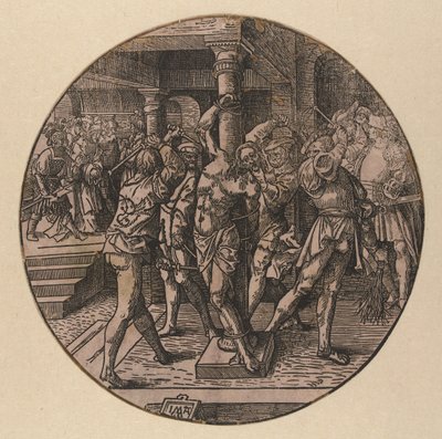 Azote de Cristo The Round Passion (título de la serie) de Jacob Cornelisz van Oostsanen