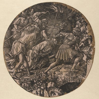 Cautiverio de Cristo The Round Passion (título de la serie) de Jacob Cornelisz van Oostsanen