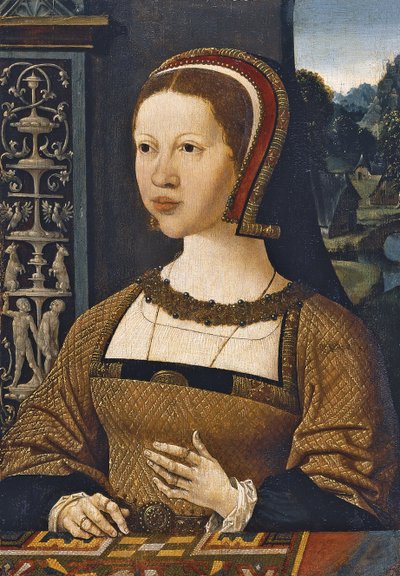 Retrato de Isabel de Austria, Reina de Dinamarca, ca 1524 de Jacob Cornelisz van Oostsanen