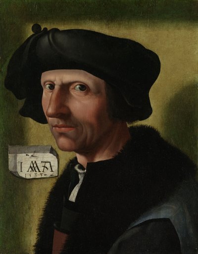 Retrato de Jacob Cornelisz van Oostsanen, c.1533 de Jacob Cornelisz van Oostsanen
