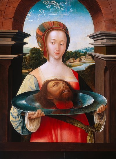 Salomé con la cabeza de Juan el Bautista de Jacob Cornelisz van Oostsanen