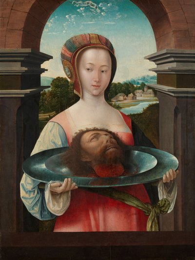 Salomé con la cabeza de Juan el Bautista de Jacob Cornelisz van Oostsanen