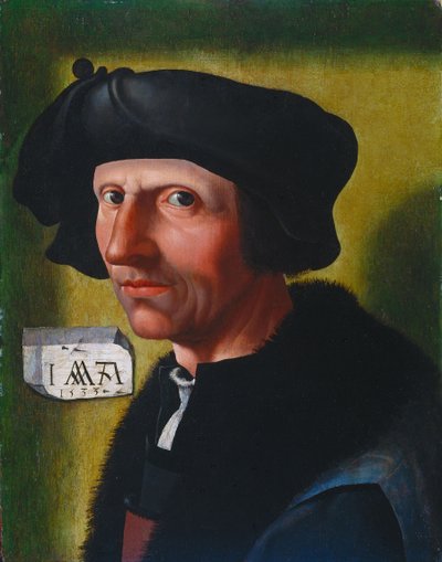 Autorretrato, 1533 de Jacob Cornelisz van Oostsanen