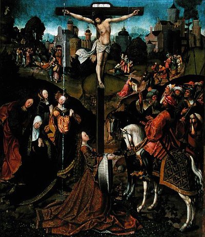 La crucifixión de Jacob Cornelisz van Oostsanen