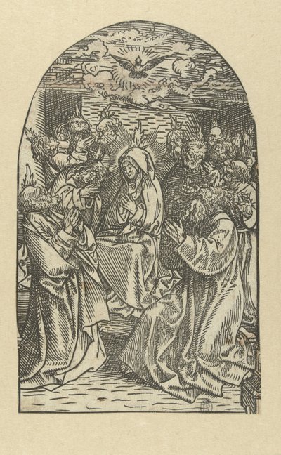Derramamiento del Espíritu Santo La vida de María (título de la serie) de Jacob Cornelisz van Oostsanen