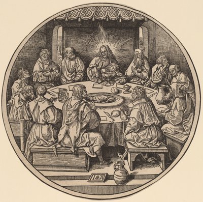 La última cena de Jacob Cornelisz van Oostsanen after Albrecht Dürer