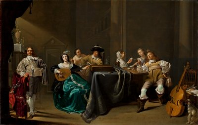 Jugadores de cartas y juerguistas de Jacob Duck