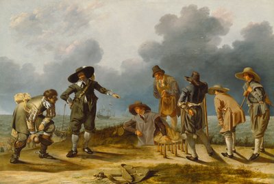 El juego de los bolos, c.1635-40 de Jacob Duck