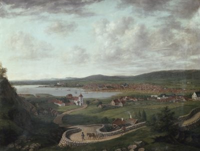 Christiania y alrededores desde la Egeberget de Jacob Edward Munch