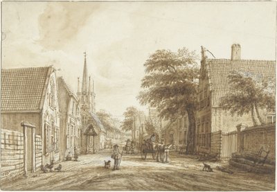 El Achterweg en Voorschoten de Jacob Elias La Fargue