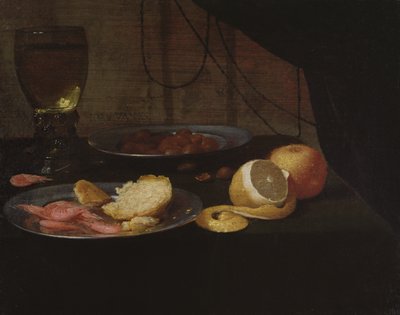 Naturaleza muerta con limón de Jacob  Foppens van Es