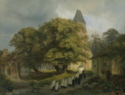 Cementerio de Elstorf, cerca de Hamburgo, 1837 de Jacob Gensler