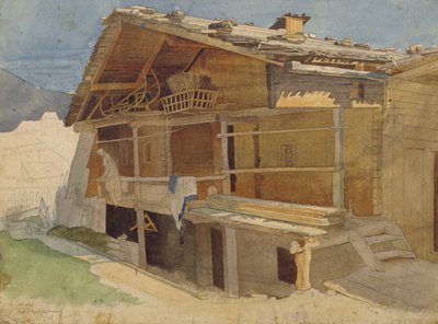 Casa de campo en construcción, 1829 de Jacob Gensler