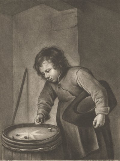 Niño jugando a las canicas de Jacob Gole