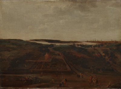 Vista de Kiel en el Escalda con Amberes al fondo de Jacob Grimmer