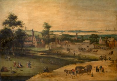 Pueblo del Escalda de Jacob Grimmer