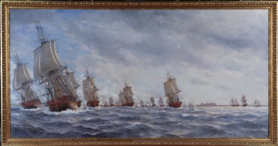 La batalla naval de Reval el 13 de mayo de 1790 de Jacob Hagg