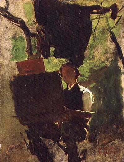 Artista trabajando de Jacob Henricus or Hendricus Maris