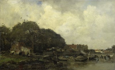 Vista del puerto de Jacob Henricus or Hendricus Maris