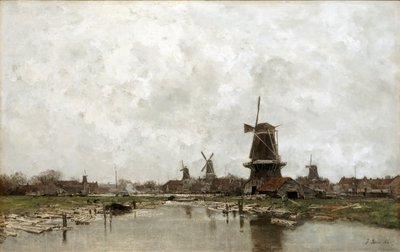 Los cinco molinos de viento, 1878 de Jacob Henricus or Hendricus Maris