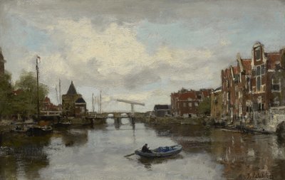 Vista de una ciudad holandesa, 1873 de Jacob Henricus or Hendricus Maris