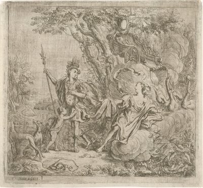 Venus intenta que Adonis deje de cazar de Jacob Herreyns (I)