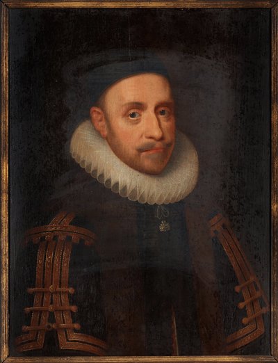 Gustav II Adolfo de Suecia (1594-1632) - Pintura de Jacob Hoefnagel (1575-alrededor de 1630), óleo sobre tabla (65x48 cm) de Jacob Hoefnagel