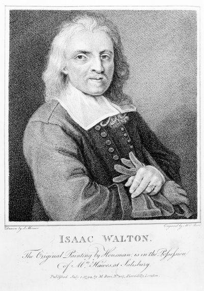 Retrato de Isaac Walton (1593-1683) grabado por Marino Bovi (1758-1805) 1794 de Jacob Huysmans