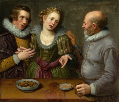Una alegoría del amor desigual, circa 1620s de Jacob II de Gheyn