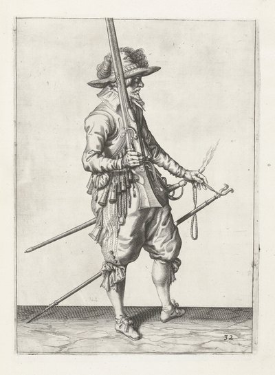 Mosquetero, c.1600 de Jacob II de Gheyn