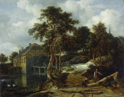 Paisaje con molino de agua de Jacob van Ruisdael