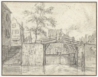 La Oude Haarlemmersluis (Esclusa Vieja de Haarlem) en el Martelaarsgracht, Ámsterdam de Jacob van Ruisdael
