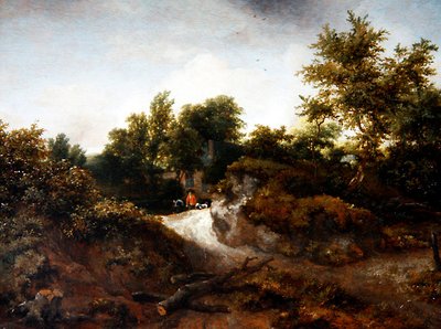 Un paisaje de dunas boscosas de Jacob van Ruisdael