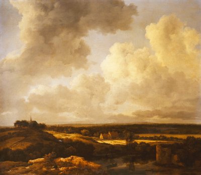 Un paisaje extenso en verano de Jacob van Ruisdael