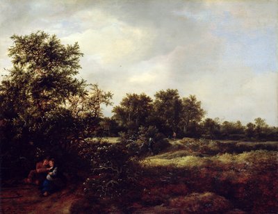 Paisaje de dunas con amantes, 1647 de Jacob van Ruisdael