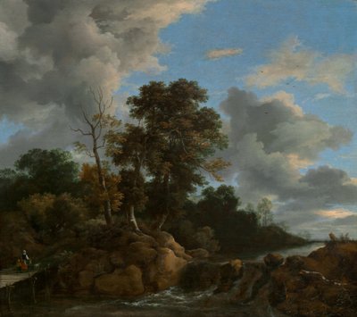 Paisaje, c.1670 (óleo sobre lienzo) de Jacob van Ruisdael