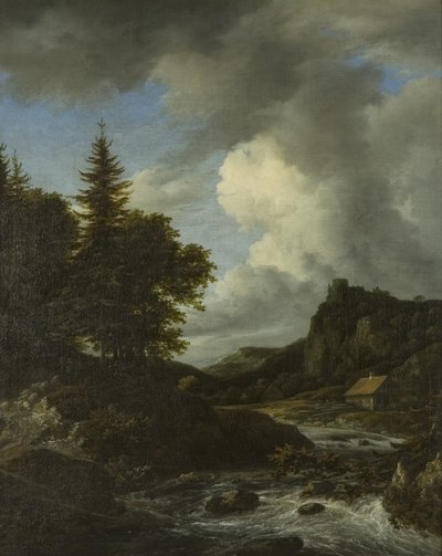 Río en crecida, c.1660 de Jacob van Ruisdael