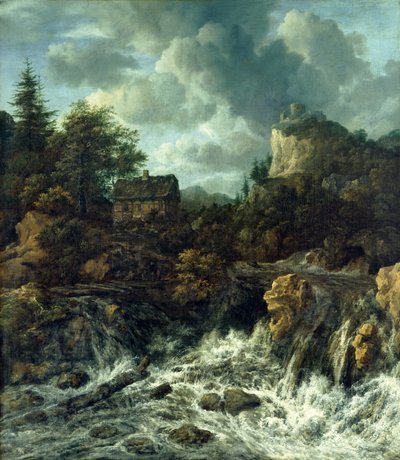 La cascada, 1665-70 de Jacob van Ruisdael
