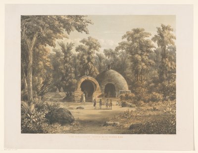 Figuras para tumbas en Bima Tumbas reales antiguas en Bima negorij en la isla de Sumbauwa (título sobre el objeto) de Jacob Jan van der Maaten