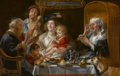 Como cantaban los viejos, cantan los jóvenes de Jacob Jordaens