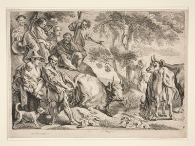Caco robando el ganado de Hércules de Jacob Jordaens