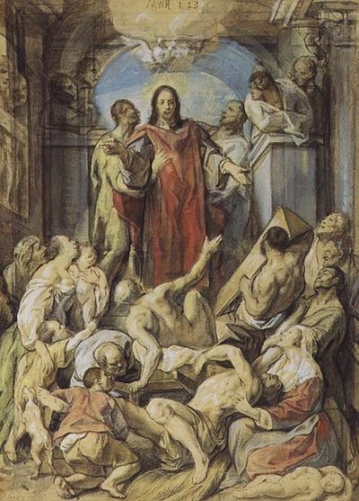 Cristo el hacedor de milagros de Jacob Jordaens