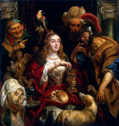 El Banquete de Cleopatra, 1653 de Jacob Jordaens