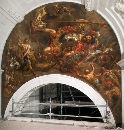 David y Goliat de Jacob Jordaens