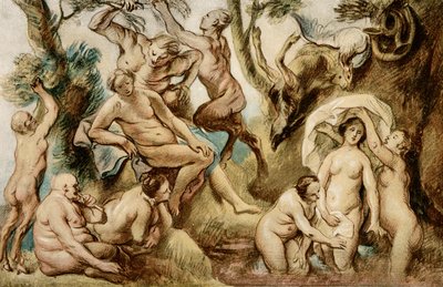 Diana bañándose de Jacob Jordaens