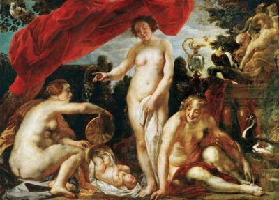 Las hijas de Cécrope encuentran al pequeño Erictonio de Jacob Jordaens