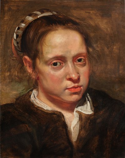 Estudio de la cabeza de una mujer joven de Jacob Jordaens