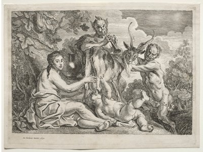 Jupiter Nourished by the Goat Almathea de Jacob Jordaens