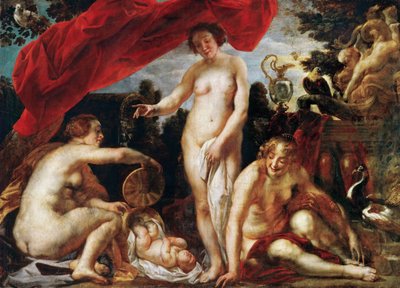 Las hijas de Cécrope encuentran al niño Erictónio de Jacob Jordaens